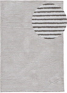 carpetfine Teppich »Holly 5«, rechteckig, 7 mm Höhe, handgetuftet, gestreift, Hoch-Tief Effekt