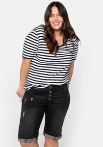 Sheego Jeansbermudas, mit Stretch-Anteil