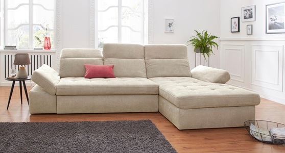 SIT&MORE, sit&more Ecksofa, sit&more Ecksofa »Stardust L-Form«, wahlweise mit Bettfunktion und Bettkasten