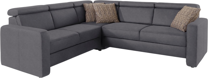sit&more Ecksofa »Bologna«, inklusive Kopfteilverstellung und Federkern, wahlweise mit Bettfunktion und Schubkasten