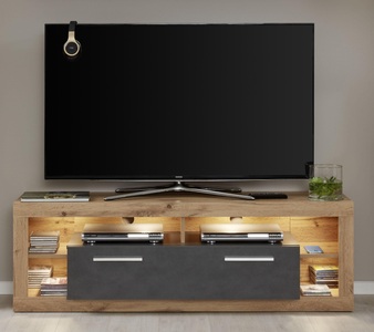 INOSIGN, INOSIGN Lowboard »Gwendolyn«, trendiges pflegeleichtes Design, Beleuchtung optional, vielseitig kombinierbar, INOSIGN Lowboard »Gwendolyn«, (1 St.), TV-Board, in 2 Breiten, 1 Klappe, 4 Fächer, Beleuchtung optinal