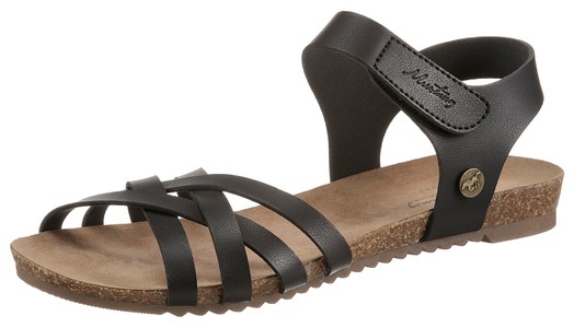 MUSTANG SHOES, Mustang Shoes Riemchensandale, mit Klettverschluss-Riemchen, Mustang Shoes Riemchensandale, Sommerschuh, Sandalette, Klettschuh, mit Klettverschluss-Riemchen