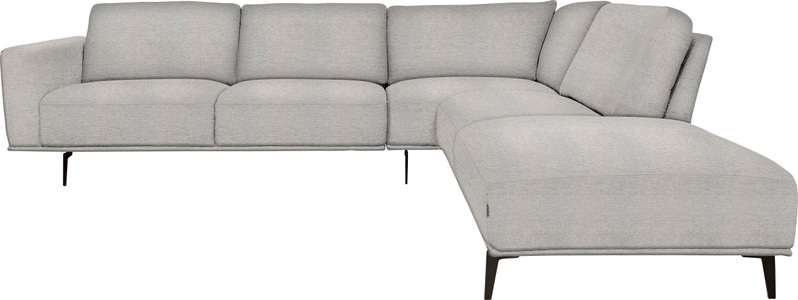 furninova, furninova Ecksofa, furninova Ecksofa »Pinotee modern und aktuelles Design, L-Form«, mit hohem Sitzkomfort für entspannte Momente, hohe Füsse