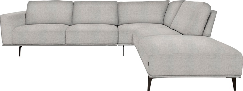 furninova, furninova Ecksofa, furninova Ecksofa »Pinotee modern und aktuelles Design, L-Form«, mit hohem Sitzkomfort für entspannte Momente, hohe Füsse
