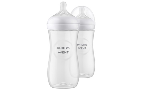 PHILIPS AVENT, Philips Avent Babyflasche SCY906/02 Natural Response 330ml 2 Stück, Philips Avent Natural Response Babyflasche, 330ml, 3M+ (2 Stk)