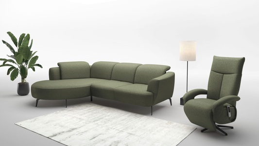 sit&more Ecksofa »Zoe«, ink.Sitztiefenverstellung, wahlweise mit Kopfteilverstellung