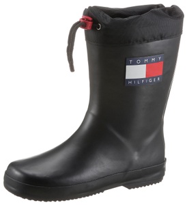 Tommy Hilfiger, Tommy Hilfiger Gummistiefel, mit Tunnelzug, 