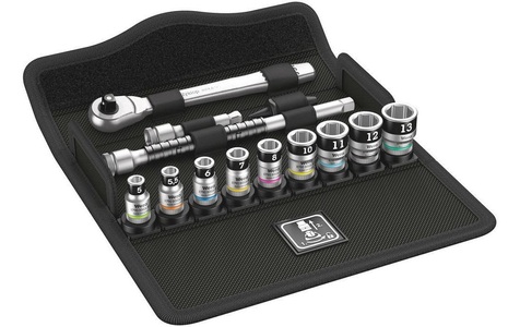 Wera, Wera 8100 SA 12 HF Zyklop Steckschlüsselsatz metrisch 1/4 (6.3 mm) 13teilig 05003756001, Wera Ratsche »8100 SA 12 HF«, (12 St.)