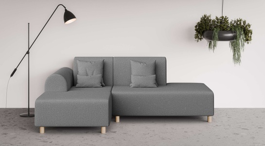 INOSIGN Ecksofa »Suyala«, L-Form mit Hocker