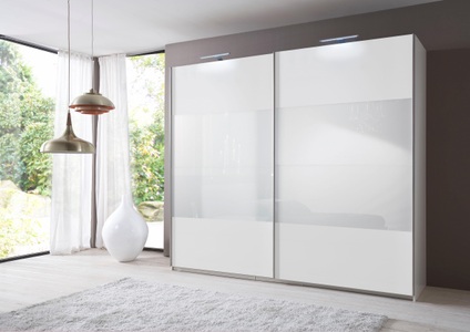 Wimex, home24 Schwebetuerenschrank Easy Plus I, Wimex Schwebetürenschrank »Easy«, mit Teilglas