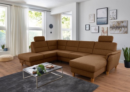 Home affaire Wohnlandschaft »Palmera«, Federkern, wahlweise mit Bettfunktion und mit/ohne Stauraum
