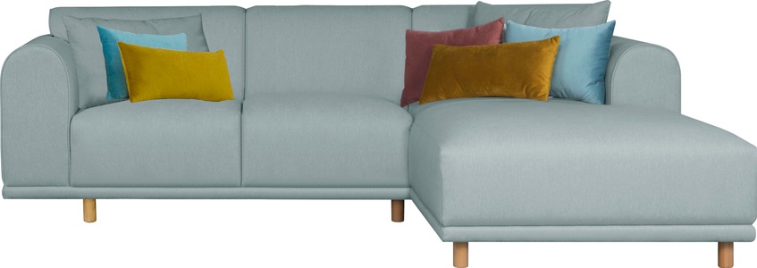 ANDAS, andas Ecksofa »Maroon«, in skandinavischem Design, mit losen Kissen, GOODproduct Ecksofa »Maroon L-Form« in skandinavischem Design, mit losen Kissen