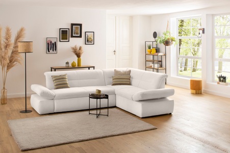 my home Ecksofa »Avesa«, Wahlweise mit Arm- und Bettfunktion, B/T/H: 275/211/80 cm