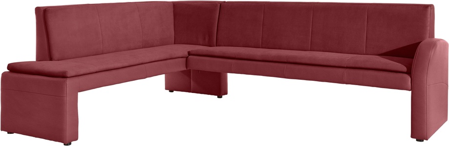 exxpo - sofa fashion, exxpo - sofa fashion Eckbank »Cortado«, Frei im Raum stellbar, exxpo - sofa fashion Eckbank »Cortado, elegant und modern mit hohem Sitzkomfort«, hohe Bodenfreiheit, schöne Detailverarbeitung, wahlweise Lederbezug