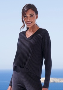 French Connection Strickpullover, mit V-Ausschnitt, Loungewear