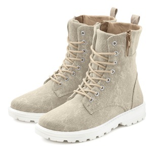 Lascana, LASCANA Schnürstiefelette, zum Schnüren, modische Optik im Combat Look, Reissverschluss-Boots, LASCANA Stiefelette zum Schnüren, modische Optik im Combat Look, Reissverschluss-Boots