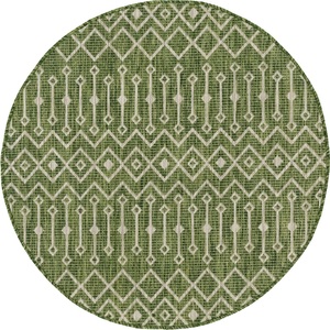 Myflair Möbel & Accessoires, Myflair Möbel & Accessoires Teppich »Outdoor Crosses«, rund, 4 mm Höhe, In- und Outdoor geeignet, ideal im Wohnzimmer & Schlafzimmer, Myflair Möbel & Accessoires Teppich »Outdoor Crosses«, rund, 4 mm Höhe, Flachgewebe, Rauten Muster, In- und Outdoor geeignet