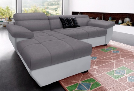 COTTA Ecksofa, inklusive Kopfteilverstellung, wahlweise mit Bettfunktion + Bettkasten