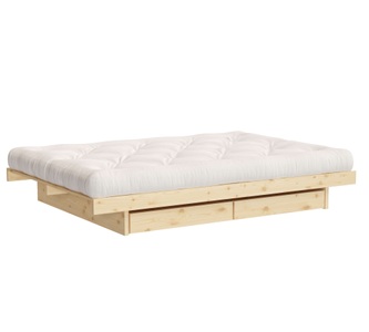 Karup Design Bettgestell »Kanso Bed, Stauraumbett, Bett mit oder ohne Schubladen«, Bett mit/ohne Schubladen, inkl Lattenrost, FSC®zertifiert