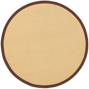 carpetfine, carpetfine Sisalteppich »Sisal«, rund, 5 mm Höhe, carpetfine Sisalteppich »Sisal«, rund, 5 mm Höhe, mit farbiger Bordüre, Anti-Rutsch Rückseite