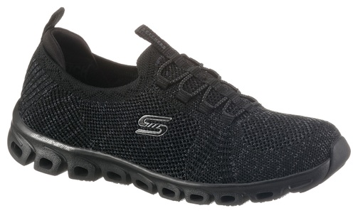 Skechers, SKECHERS GLIDE STEP Schlupfschuh für Damen schwarz, 