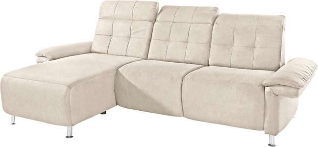 PLACES OF STYLE, Places of Style Ecksofa »Manhattan«, 2 Sitze mit elektrischer Relaxfunktion, verstellbare Armlehnen, Home affaire Ecksofa »Manhattan L-Form« 2 Sitze mit elektrischer Relaxfunktion, verstellbare Armlehnen