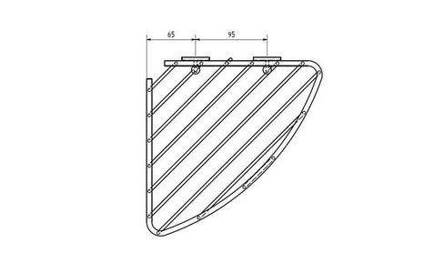 Tesa, tesa Bad-Utensilienhalter Aluxx, tesa Bad-Utensilienhalter Aluxx Eckablagekorb, Silber