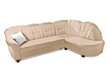 HOME AFFAIRE, Home affaire Ecksofa »Budapest«, wahlweise mit Bettfunktion, mit Recamiere oder Ottomane, 