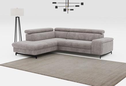 COTTA Ecksofa »Emma L-Form«, mit Kopfteilverstellung, wahlweise mit Bettfunktion & Bettkasten