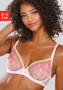 LASCANA Bügel-BH »Maria«, mit Blumen aus edler Stickereispitze, sexy Dessous