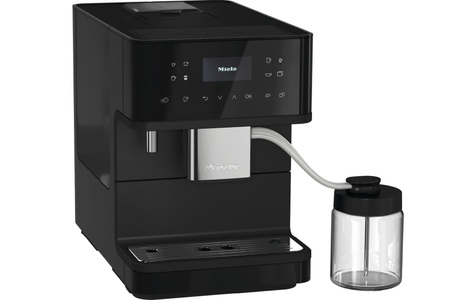MIELE, MIELE CM 6560 MilkPerfection - Kaffeevollautomat (Obsidianschwarz/PearlFinish), Miele CM 6560 Kaffeemaschine Vollautomat Obsidianschwarz Pearl