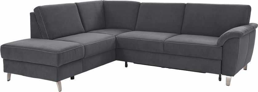 SIT&MORE, sit&more Ecksofa, sit&more Ecksofa »Texel L-Form«, mit Federkern, wahlweise mit Bettfunktion und Bettkasten
