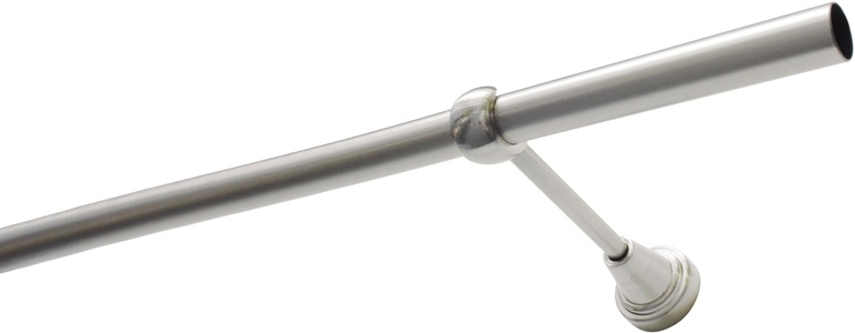 Gardinia, Gardinenstange, »Ally«, GARDINIA, Fixmass, GARDINIA Gardinenstange »Set Metall«, 1 läufig-läufig, Fixmass, 1-Lauf