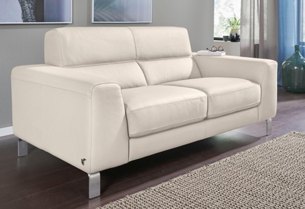 CALIA ITALIA, CALIA ITALIA 2,5-Sitzer »Simon«, in zwei Lederqualitäten, CALIA ITALIA 2,5-Sitzer »Simon, hoher Sitzkomfort, modern und elegant, italienisches Designsofa« in zwei Lederqualitäten