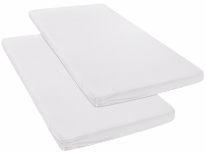 MY HOME, Spannbettlaken »Jersey«, my home, my home Spannbettlaken »Litschi«, (2 St.), für Topper auf Boxspringbetten geeignet, 100% Baumwolle, Topper Spannbettlaken aus Jersey mit Gummizug, Made in Green zertifiziert