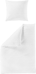 BIERBAUM Bettwäsche »4134«, Premium Mako-Satin Seersucker, 100 % Baumwolle, bügelfrei