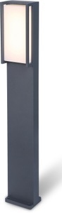 Eco-Light, Qubo - LED-Wegeleuchte in geradlinger Form, Lutec 7193001118 Qubo LED-Außenstandleuchte LED LED fest eingebaut 18 W Anthrazit