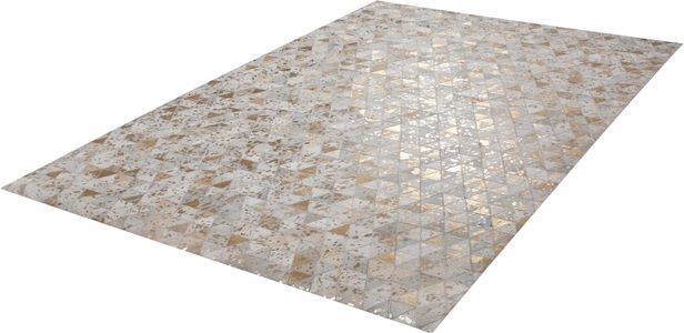 calo-deluxe, Fellteppich, »Audra 400«, calo-deluxe, rechteckig, Höhe 8 mm, handgewebt, calo-deluxe Fellteppich »Audra 400«, rechteckig, 8 mm Höhe, echtes Rinderfell, Wohnzimmer