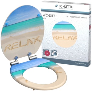 SCHÜTTE, SCHÜTTE WC-Sitz »Relax«, Schütte WC-Sitz »Relax«, mit Absenkautomatik und Holzkern, MDF