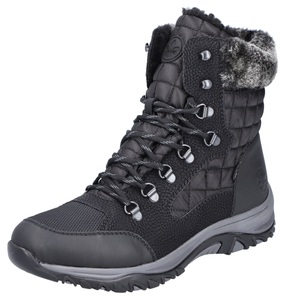 Rieker, Rieker Winterboots, mit Fellimitatkragen, 