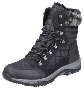 Rieker, Rieker Winterboots, mit Fellimitatkragen, 