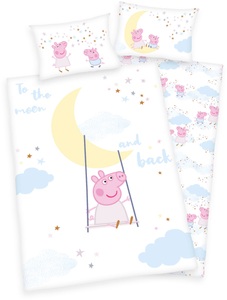 HERDING, HERDING Bettwäsche Peppa Pig GOTS 100x135 cm, 