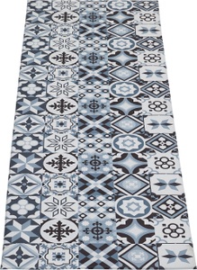 andiamo, Andiamo Küchenläufer »Marrakesch«, rechteckig, 5 mm Höhe, Läufermatte aus Vinyl, abwischbar, rutschhemmend, Fliesen Design, Ornamente, Grösse 50x150 cm, Küche, Andiamo Vinylteppich »Marrakesch«, rechteckig, 5 mm Höhe, abwischbar, rutschhemmend, Fliesen oder Beton Design, auch als Läufer