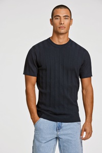 LINDBERGH, LINDBERGH Kurzarmpullover, mit Struktur-Muster