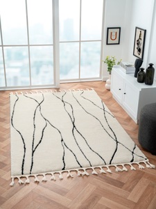 Myflair Möbel & Accessoires, Myflair Möbel & Accessoires Hochflor-Teppich »Moroccan Handwrite«, rechteckig, modern, marokkanisches Design, flauschig weich durch Hochflor, Myflair Möbel & Accessoires Hochflor-Teppich »Moroccan Handwrite«, rechteckig, 24 mm Höhe, modern, marokkanisches Design, flauschig weich, mit Fransen