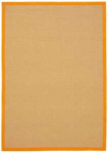 carpetfine, carpetfine Sisalteppich »Sisal«, rechteckig, 5 mm Höhe, carpetfine Sisalteppich »Sisal«, rechteckig, 5 mm Höhe, mit farbiger Bordüre, Anti Rutsch Rückseite