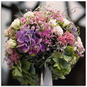 Artland Glasbild »Blumenkugel«