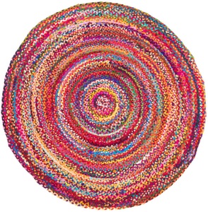 MorgenLand, morgenland Wollteppich »Sisalteppich Teppich Indigo Stripy«, rund, 7 mm Höhe, Wohnzimmer, morgenland Wollteppich »Sisalteppich Teppich Indigo Stripy«, rund, 7 mm Höhe, Wohnzimmer