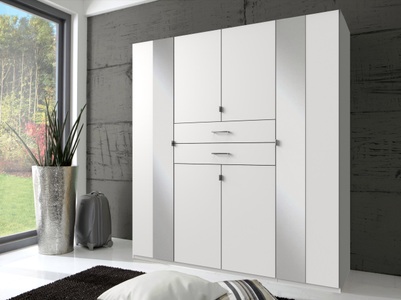 Wimex, Wimex Kleiderschrank »Konstanz«, mit Schubkästen auf Komforthöhe, Kleiderschrank «Saigon», B 270 cm, anthrazit