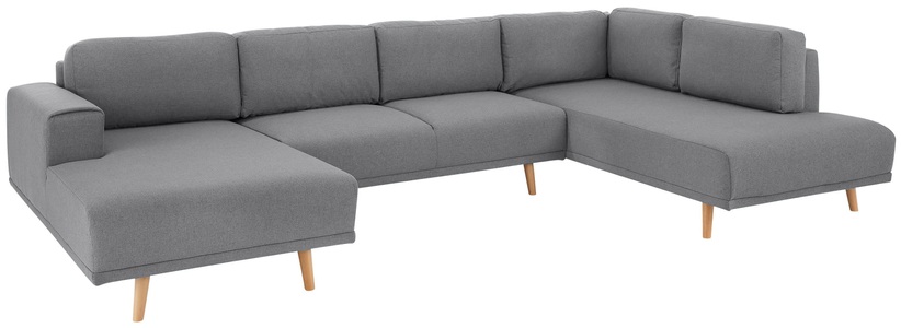 HOME AFFAIRE, Home affaire Wohnlandschaft »Lasse«, im scandinavischem Stil mit Holzfüssen, Home affaire Wohnlandschaft »Lasse U-Form«, im scandinavischem Stil mit Holzfüssen